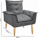 Kit Ágatha - Poltronas + Puff | Elegância para a sua Casa