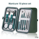 Ouriner 6-18Pcs Portable Manicure Sets Pedicure Kits Bright