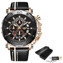 Mens Watches Top Brand Luxury Quartz Watch For Men Waterproof Sport Big
