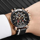 Mens Watches Top Brand Luxury Quartz Watch For Men Waterproof Sport Big