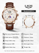 Men's Watches Waterproof Watch for Men Chronograph Fashion Quartz