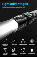 High Strong Power Led Flashlights 2000LM Tactical T