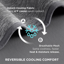 Summer Cooling Blanket / Instantly chill your nights, sleep dry and deep.